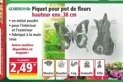 Norma GIARDESSA Piquet pour pot de fleurs offre
