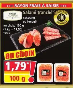 Norma FINEST GOURMET Salami tranché offre