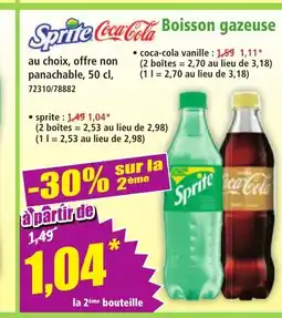 Norma SPRITE COCA-COLA Boisson gazeuse offre