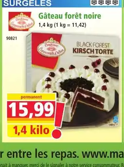 Norma Gâteau forêt noire offre