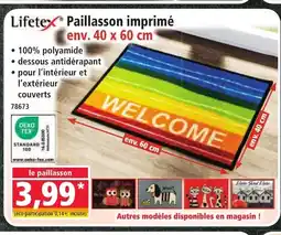 Norma LIFETEX Paillasson imprimé offre