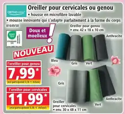 Norma ORTHO-VITAL Oreiller pour cervicales ou genou offre