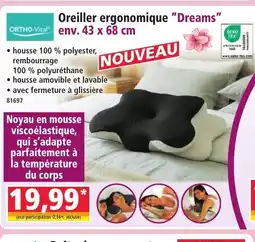 Norma ORTHO-VITAL Oreiller ergonomique Dreams offre