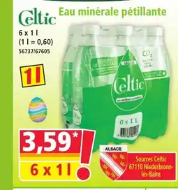Norma CELTIC Eau minérale pétillante offre