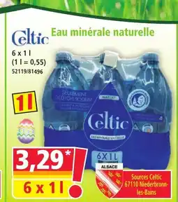 Norma CELTIC Eau minérale naturelle offre