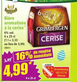 Norma GRIMBERGEN Bière aromatisée à la cerise offre