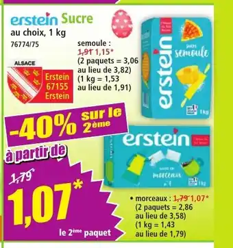 Norma ERSTEIN Sucre offre