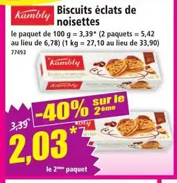Norma KAMBLY Biscuits éclats de noisettes offre