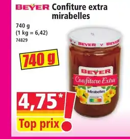 Norma BEYER Confiture extra mirabelles offre