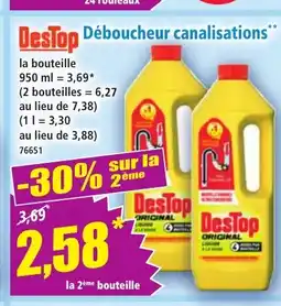 Norma DESTOP Déboucheur canalisations offre