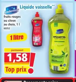 Norma SAUBERMAX Liquide vaisselle offre