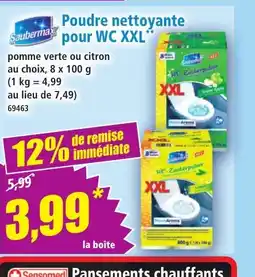 Norma SAUBERMAX Poudre nettoyante pour WC XXL offre