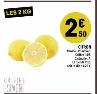 Supeco Citron offre