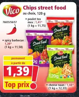 Norma VICO Chips street food offre