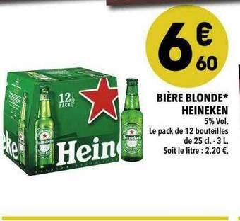 Supeco Bière Blonde Heineken offre