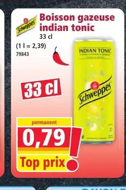 Norma SCHWEPPES Boisson gazeuse indian tonic offre