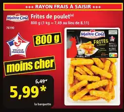 Norma MAITRE COQ Frites de poulet offre
