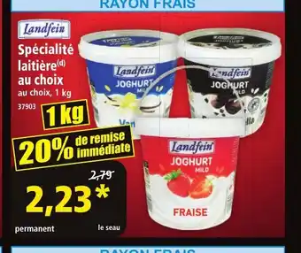 Norma LANDFEIN Spécialité laitière offre