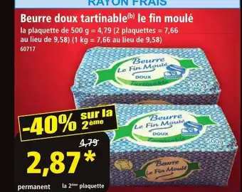 Norma Beurre doux tartinable le fin moulé offre