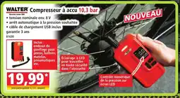 Norma WALTER Compresseur à accu 10,3 bar offre