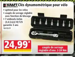 Norma KRAFT Clés dynamométrique pour vélo offre