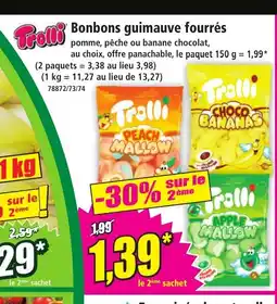 Norma TROLLI Bonbons guimauve fourrés offre