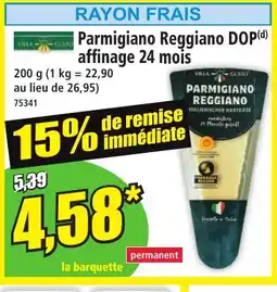 Norma VILLA GUSTO Parmigiano Reggiano DOP affinage 24 mois offre