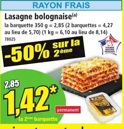 Norma Lasagne bolognaise offre