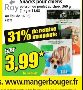 Norma ROY Snacks pour chiens offre