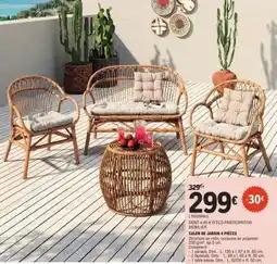 E.Leclerc SALON DE JARDIN 4 PIÈCES offre