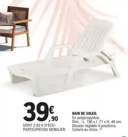 E.Leclerc BAIN DE SOLEIL offre