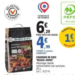 E.Leclerc Charbon de Bois 'Beaux Jours' offre