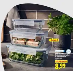 Lidl SLIVECREST Boîtes de conservation en verre Premium offre