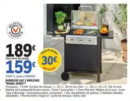 E.Leclerc BARBECUE GAZ 3 BRÛLEURS BEAUX JOURS offre