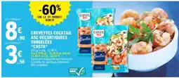 E.Leclerc CREVETTES COCKTAIL ASC DÉCORTIQUÉES SURGELÉES “COSTA” offre