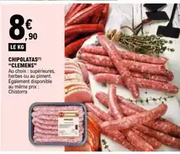 E.Leclerc CHIPOLATAS CLEMENS offre