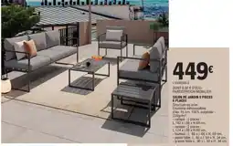E.Leclerc SALON DE JARDIN 5 PIÈCES 6 PLACES offre
