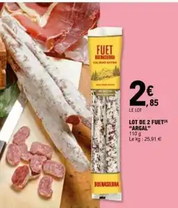 E.Leclerc LOT DE 2 FUET ARGAL offre