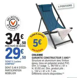 E.Leclerc CHILIENNE offre