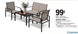 E.Leclerc SALON BAS 4 PIÈCES offre