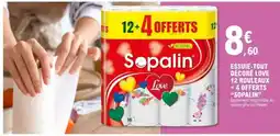 E.Leclerc Sopalin Essuie-tout Décoré Love offre
