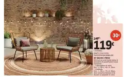 E.Leclerc SET BALCON 3 PIÈCES offre