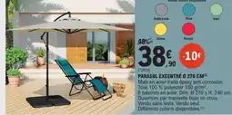 E.Leclerc PARASOL EXCENTRÉ Ø 270 CM offre