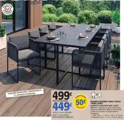 E.Leclerc ENSEMBLE DÉJEUNER CORDE 9 PIÈCES BEAUX JOURS offre