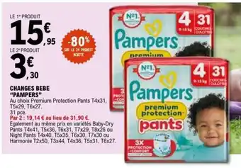 E.Leclerc CHANGES BEBE “PAMPERS” offre