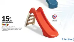 E.Leclerc Toboggan Kiddy Rouge offre