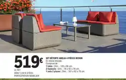 E.Leclerc SET DÉTENTE ABELIA 4 PIÈCES DESIGN offre