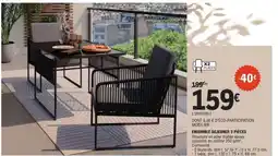 E.Leclerc ENSEMBLE DÉJEUNER 3 PIÈCES offre