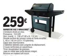 E.Leclerc Barbecue Gaz 3 Brûleurs offre