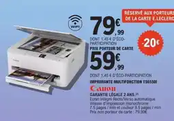 E.Leclerc IMPRIMANTE MULTIFONCTION TS6550I offre